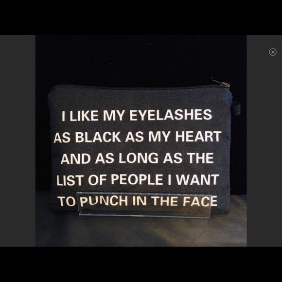 Macabre Makeup Bag: I Like My Eyelashes As Black … - Picture 5 of 9